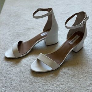 Steve Madden leather sandals with ankle strap.